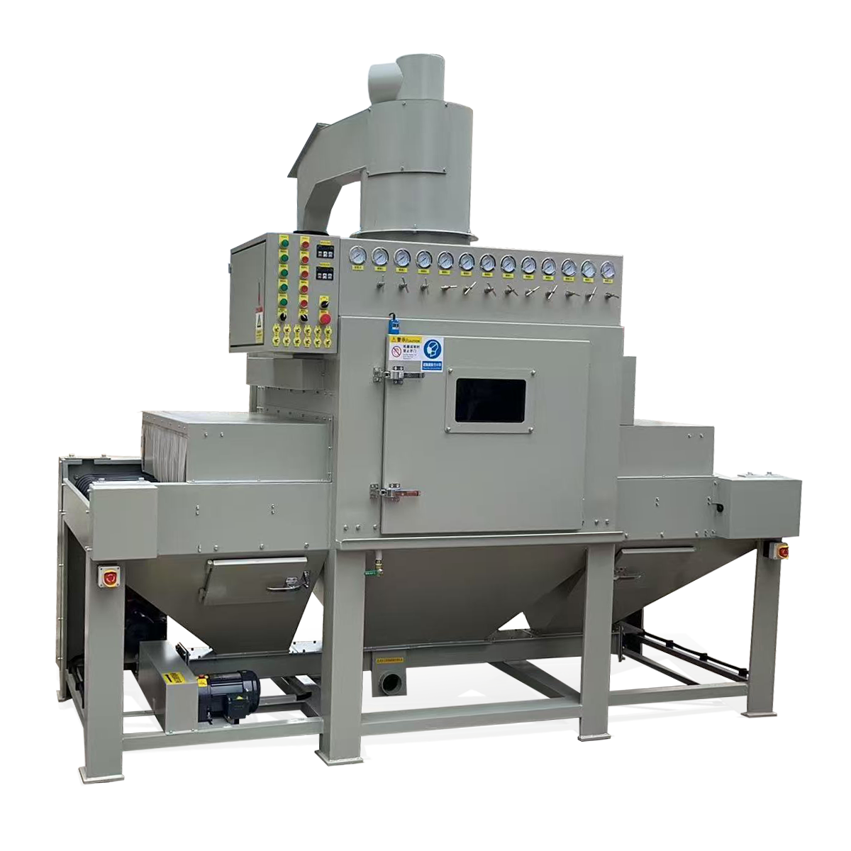 輸送式自動噴砂機